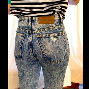 Vintage Guess Acid Wash High Waist Jeans